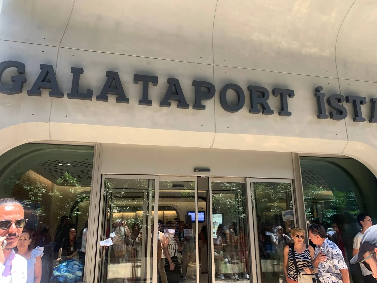 Galataport Istanbul cruise terminal entrance where shore excursion guests are met